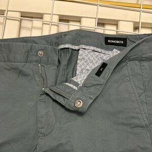 Bonobos Men’s Slim Fit Khakis 34x30 grayish blue